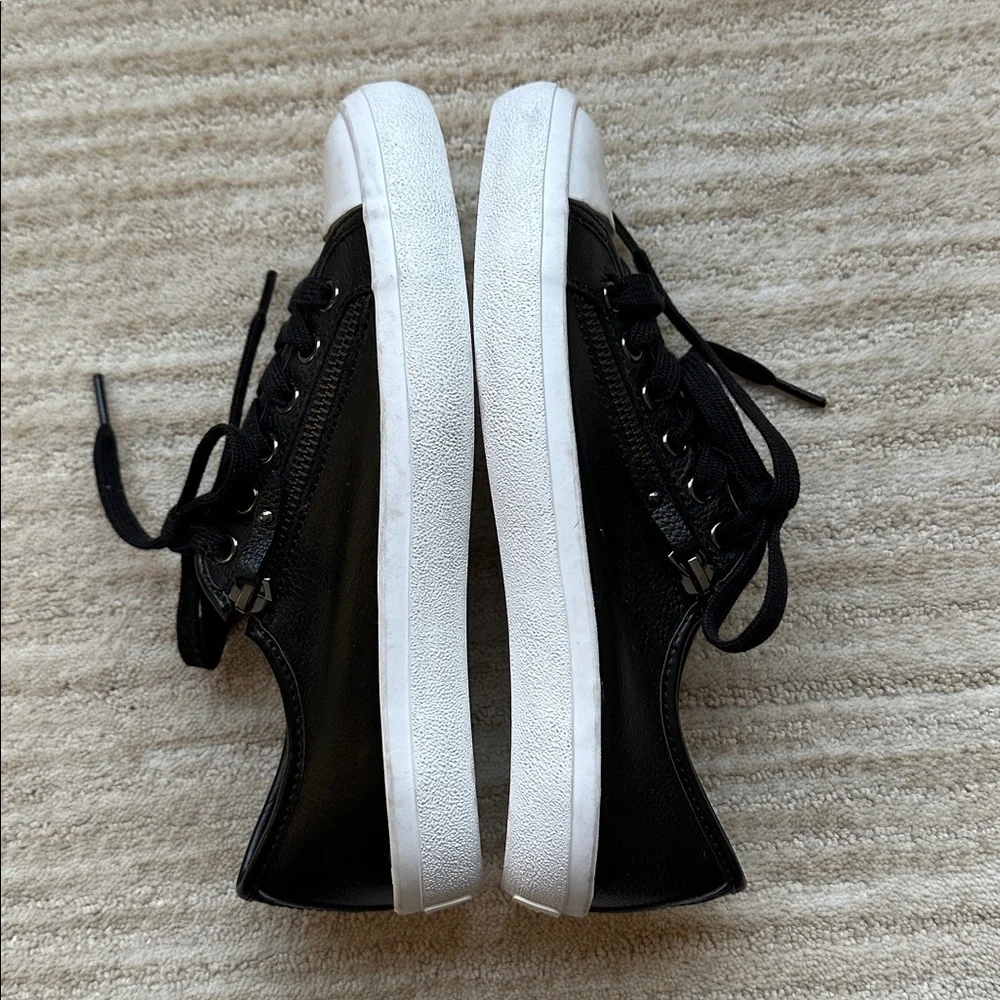 NWOB COACH Empire Zip Lace-Up Sneakers Leather Black Size 6.5
